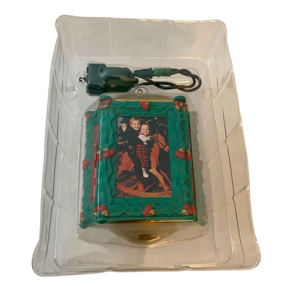NIB VTG 1989 NOMA Ornamotion Photo Peace Noel Box Rotation Christmas Tree Decor - Picture 2 of 7
